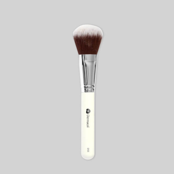 מברשת פודרה -powder brush - dermacol powder brush - דרמקול מברשת פודרה - מברשת - פנים - סומק - פודרה - דרמקול -מייקאפ - dermacol - makeup - blush - powder